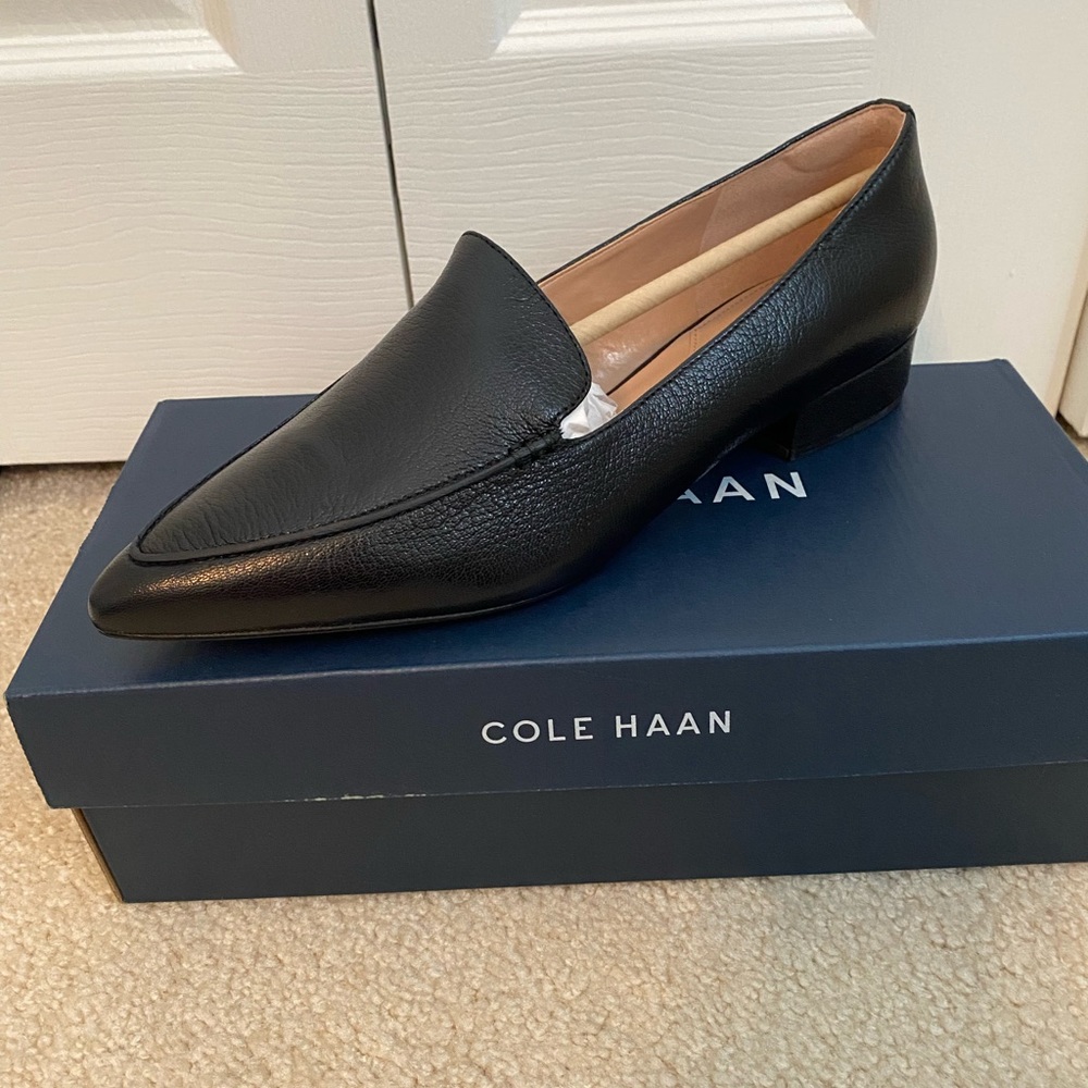 Cole Haan Black Leather Loafer